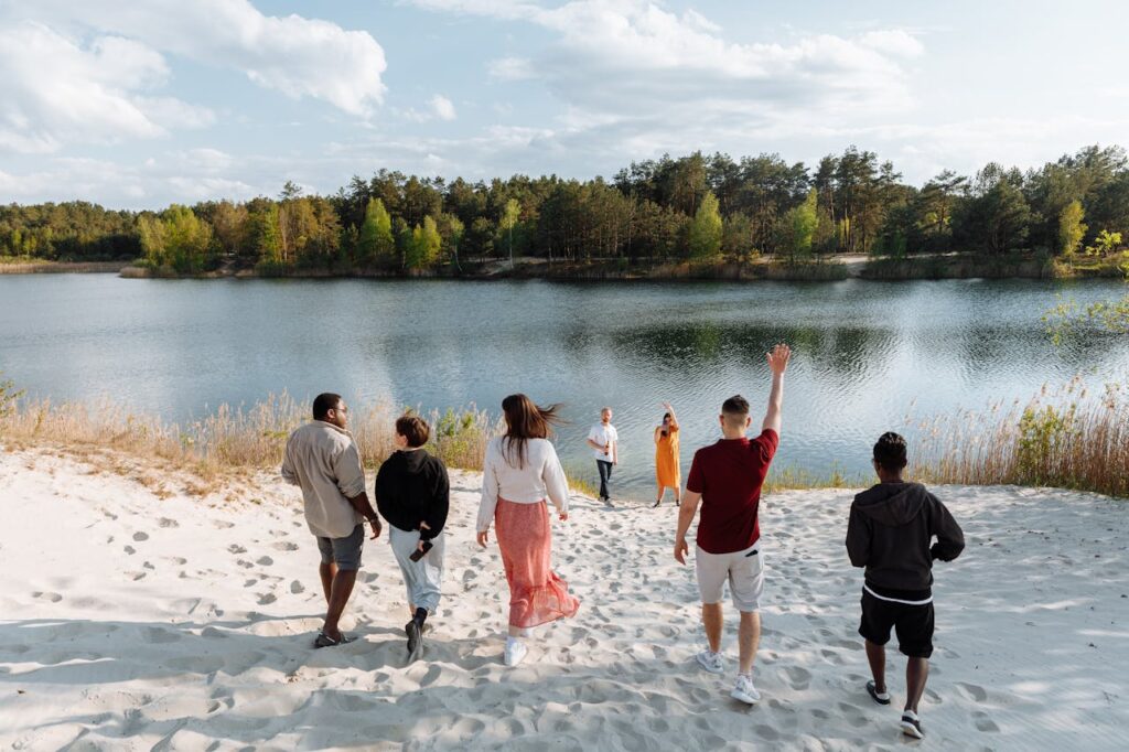 Group of people hanging out